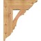 Ekena Millwork Olympic Traditional Smooth Bracket w/ Offset Brace, Western Red Cedar, 7 1/2"W x 20"D x 24"H BKT0806X20X24OLY01SWR - alternate 2